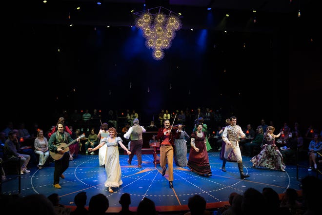 There is nothing stuffy about "Natasha, Pierre & the Great Comet of 1812," a delicious romp adapted from 70 pages of Leo Tolstoy's "War and Peace" and staged at Zach Theatre.